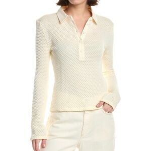 NWT rag & bone Carine Crochet Polo size XS